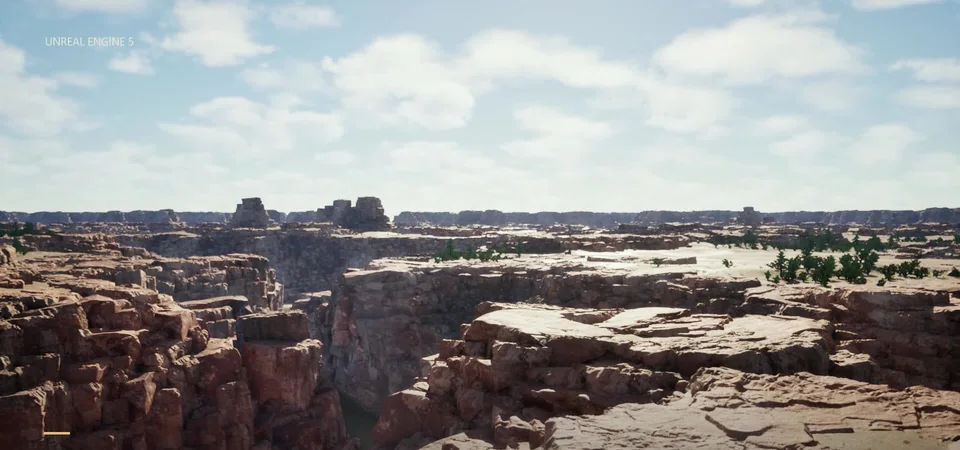 Rocky canyon landscape from my 3D development reel